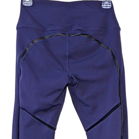 Alo Yoga High-Waist Continuity Yoga Leggings Full Length Blue Navy Size M - Picture 6 of 13